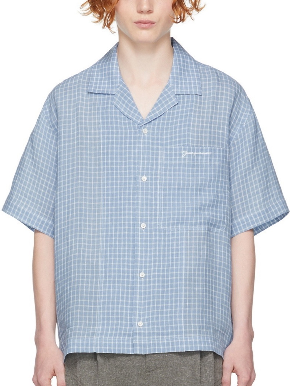 Jacquemus Blue 'La Chemise Jean' Short Sleeve Shirt